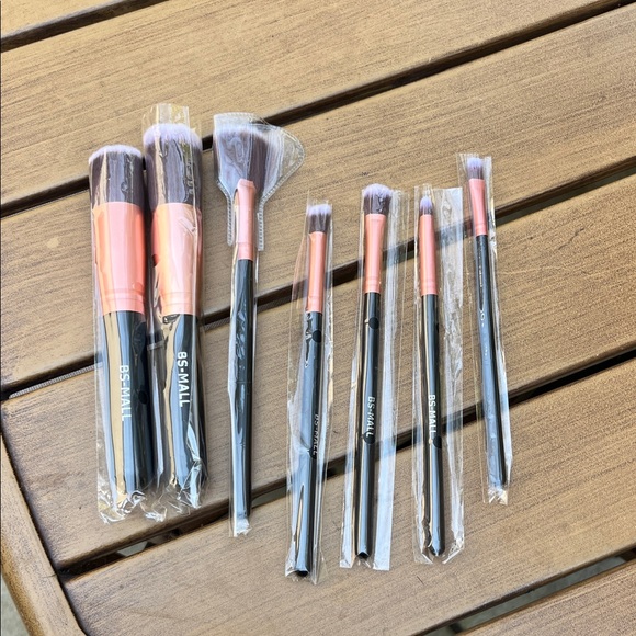 BS-MALL Makeup Brush Set with Pink and Black Handles - Picture 2 of 6